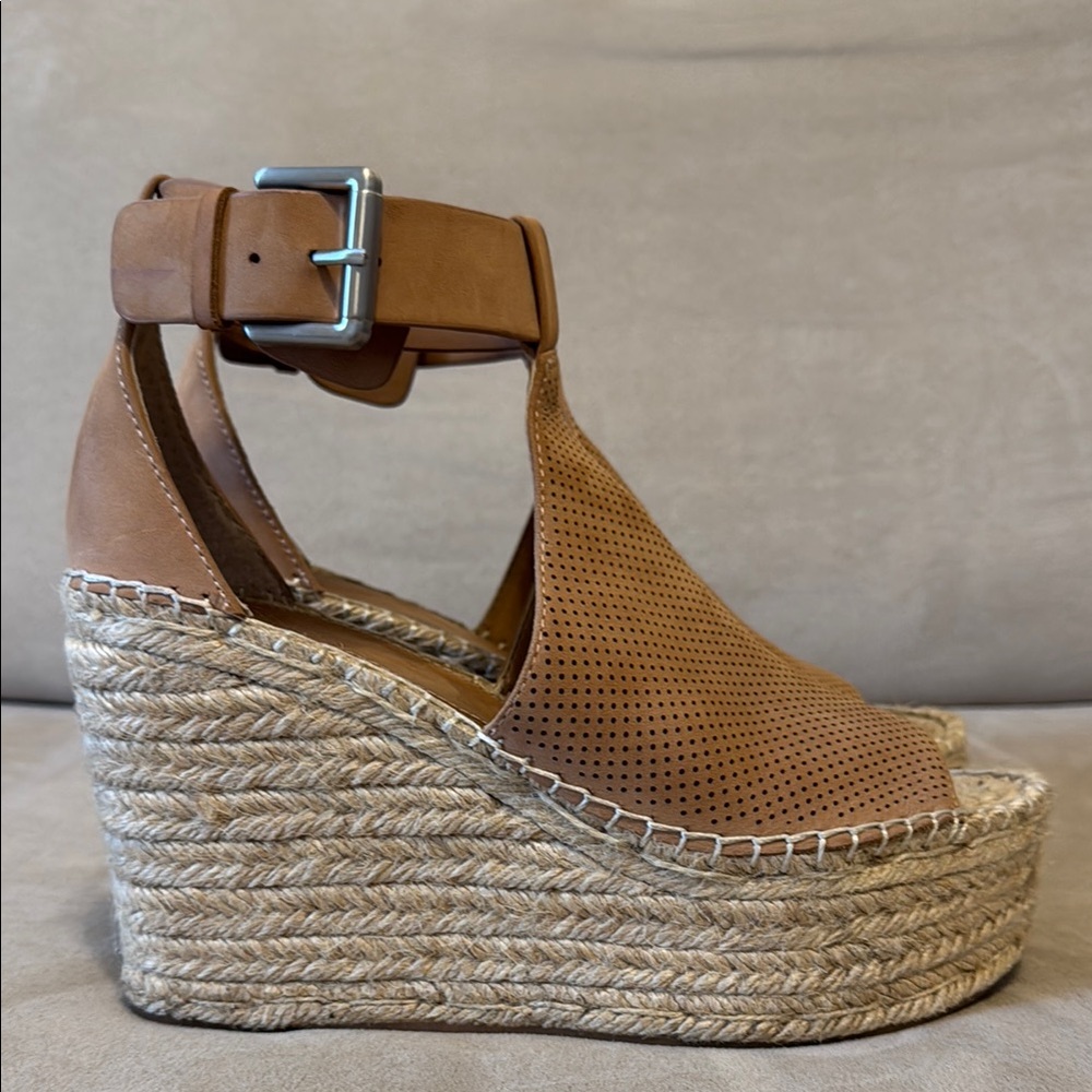 Marc Fisher Suede Wedge Platform Sandals